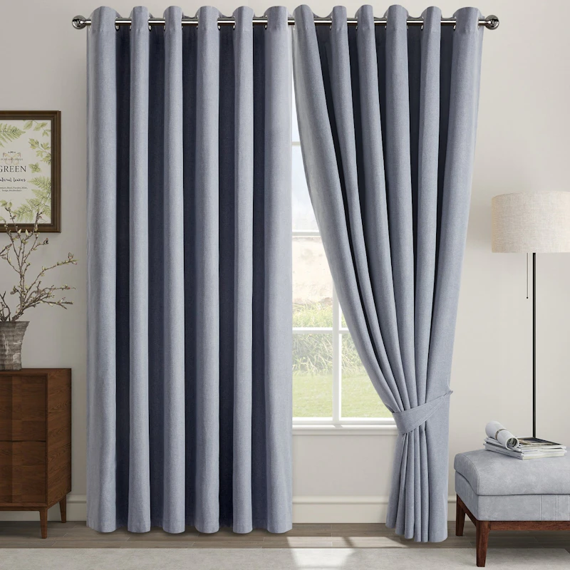 Linen Blackout Eyelet Curtains screenshot 10
