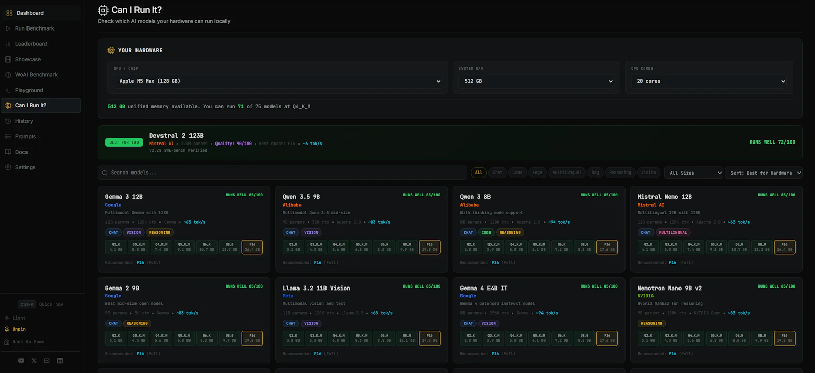World of AI Bench screenshot 4
