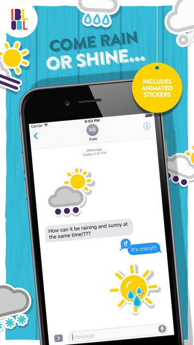 Ibbleobble Weather Stickers for iMessage gallery image