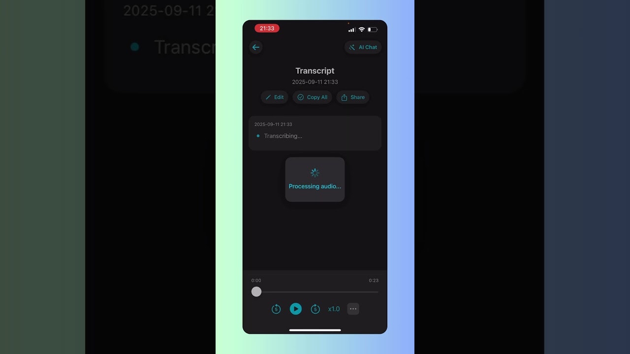 Infinity Transcribe gallery image