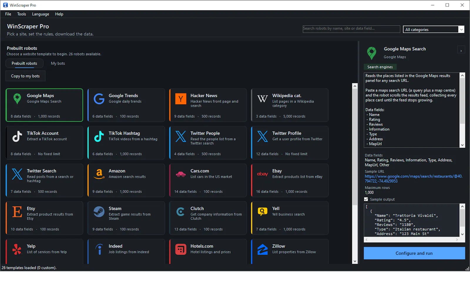 WinScraper Pro screenshot 5