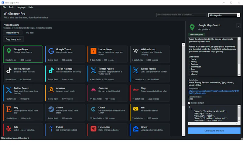 WinScraper Pro screenshot 5