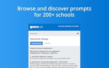 The College Essay Prompts Chrome Extension gallery image
