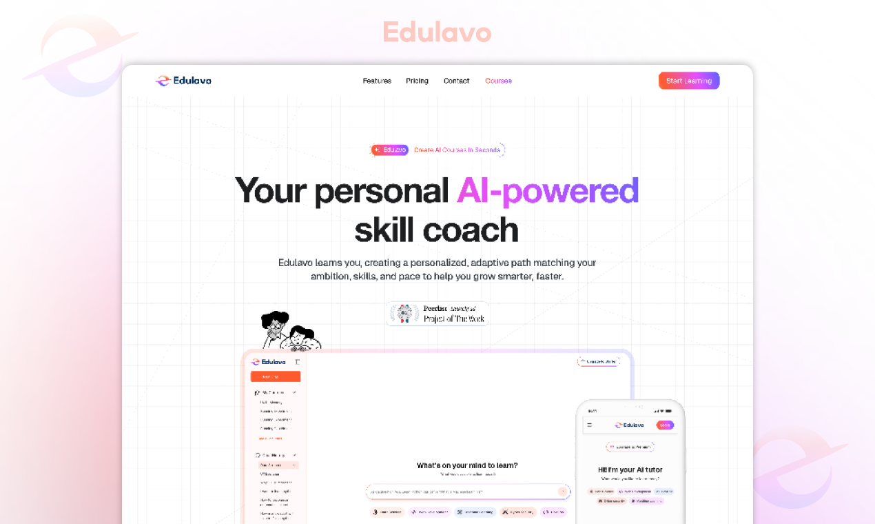 Edulavo - Main product screenshot demonstrating key features and user interface