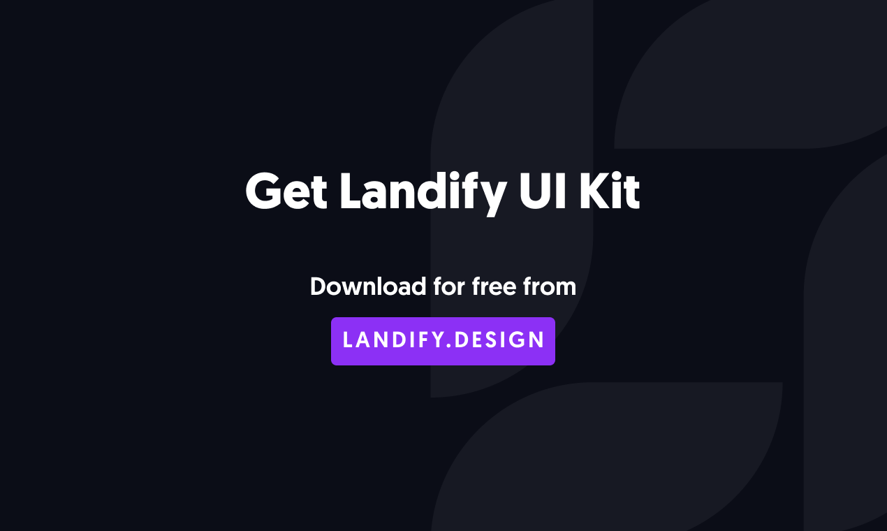 Landify - Landing Page UI Kit for Figma gallery image