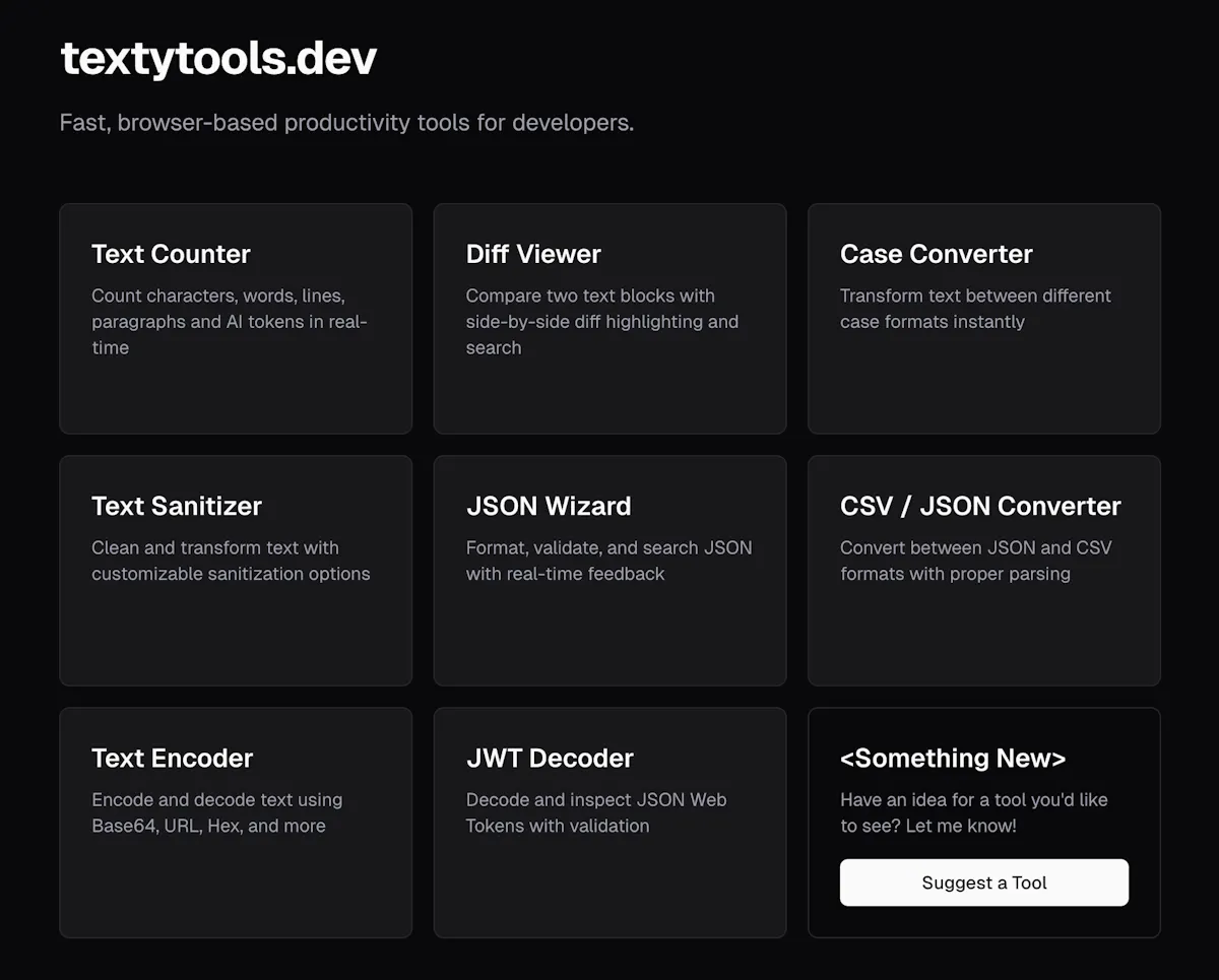 textytools.dev