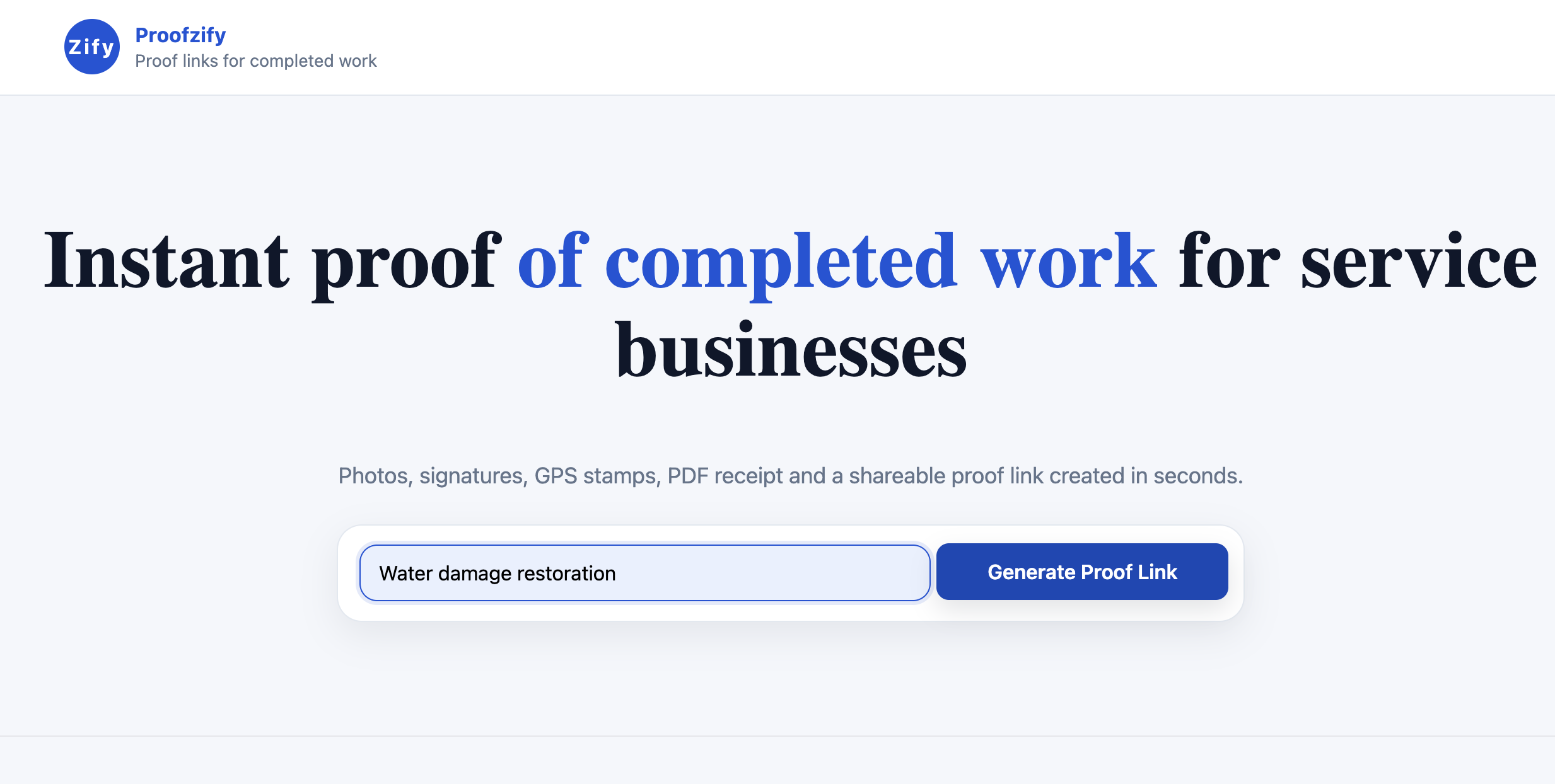 Proofzify - Main product screenshot demonstrating key features and user interface