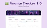 Finance Tracker 1.0 image