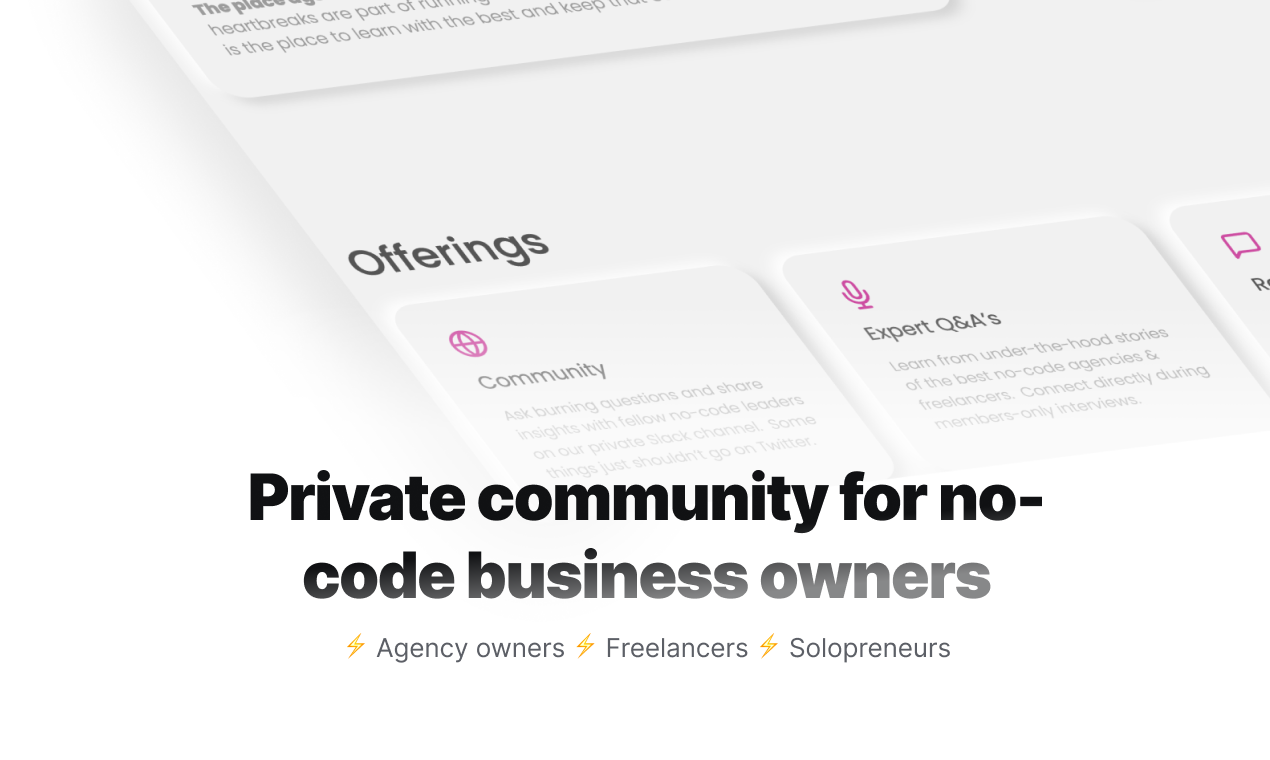 NOCODE PRO - Частное сообщество для владельцев бизнеса без код. медиа 2