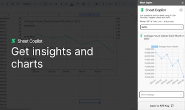 Sheet Copilot - See how effortlessly tasks are handled and queries are responded to within your spreadsheet.