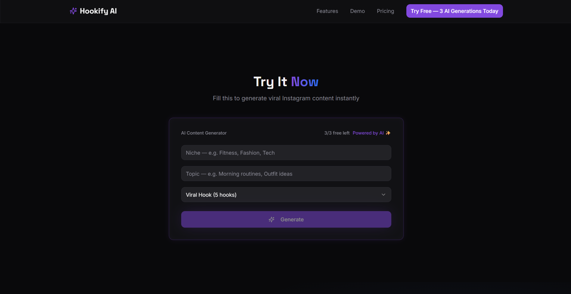 Hookify AI Studio gallery image