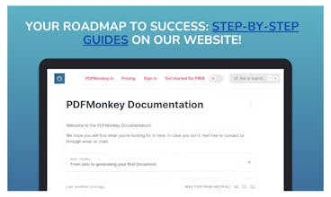 Beginnen Sie Ihre stressfreie PDF-Erstellung mit dem kostenlosen Testangebot von PDFMonkey.