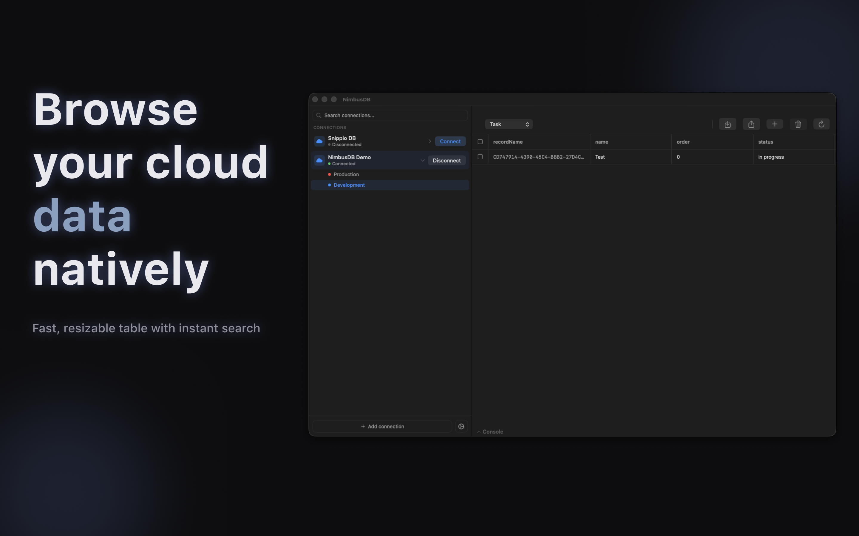 NimbusDB Studio gallery image