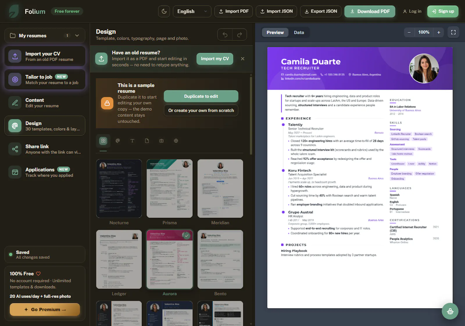 Folium screenshot 2