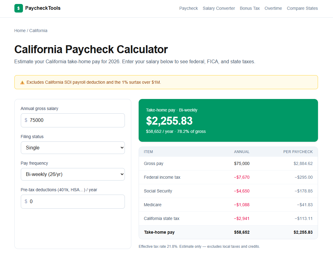 PaycheckTools gallery image