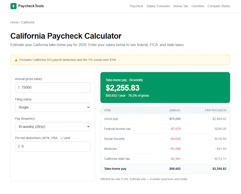 PaycheckTools screenshot 3
