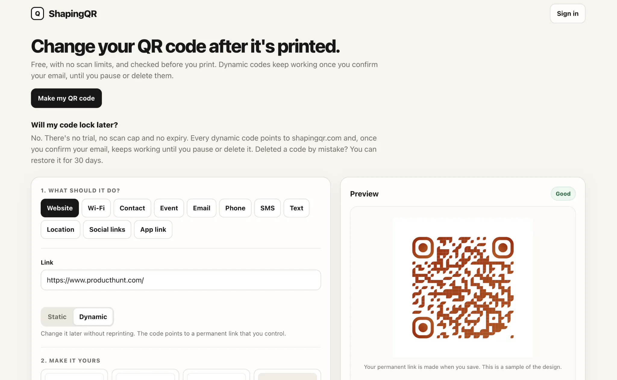 ShapingQR gallery image