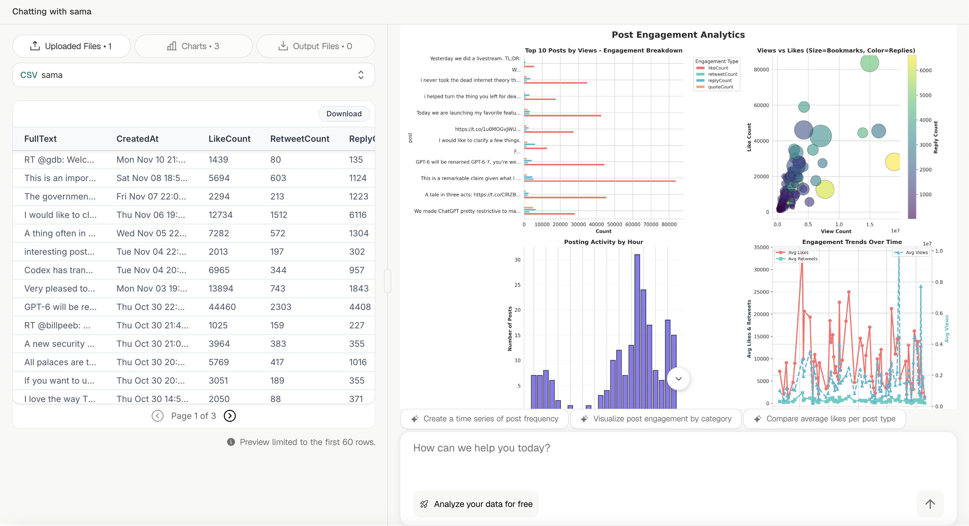 Chat with your X (and not your Ex) - Main screenshot showing features and interface