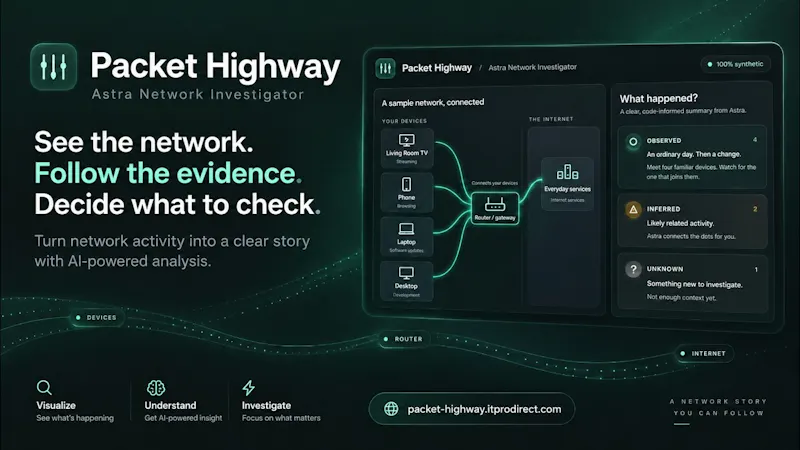 Packet Highway | Network Investigator screenshot 1 (video preview)