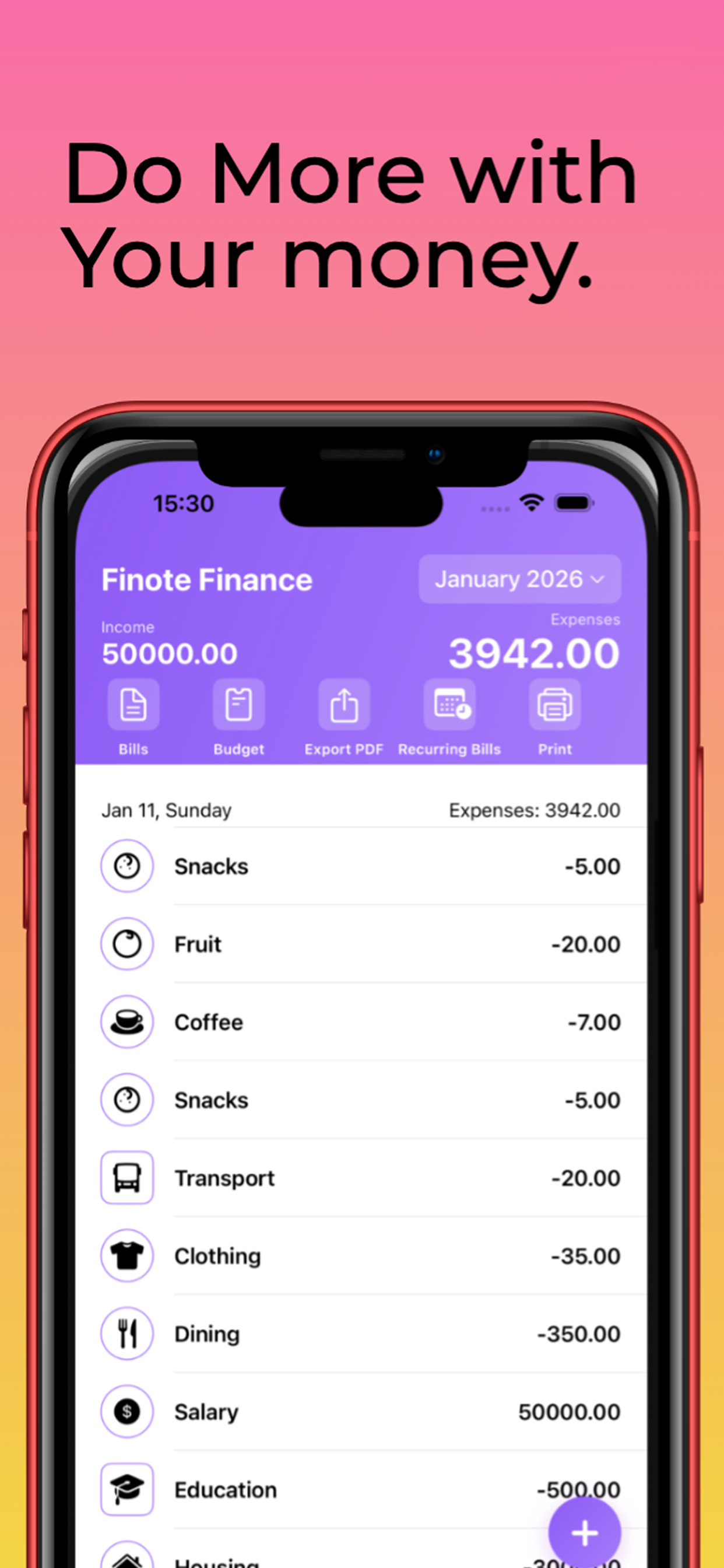 Finote - Screenshot 2 showing product features and functionality