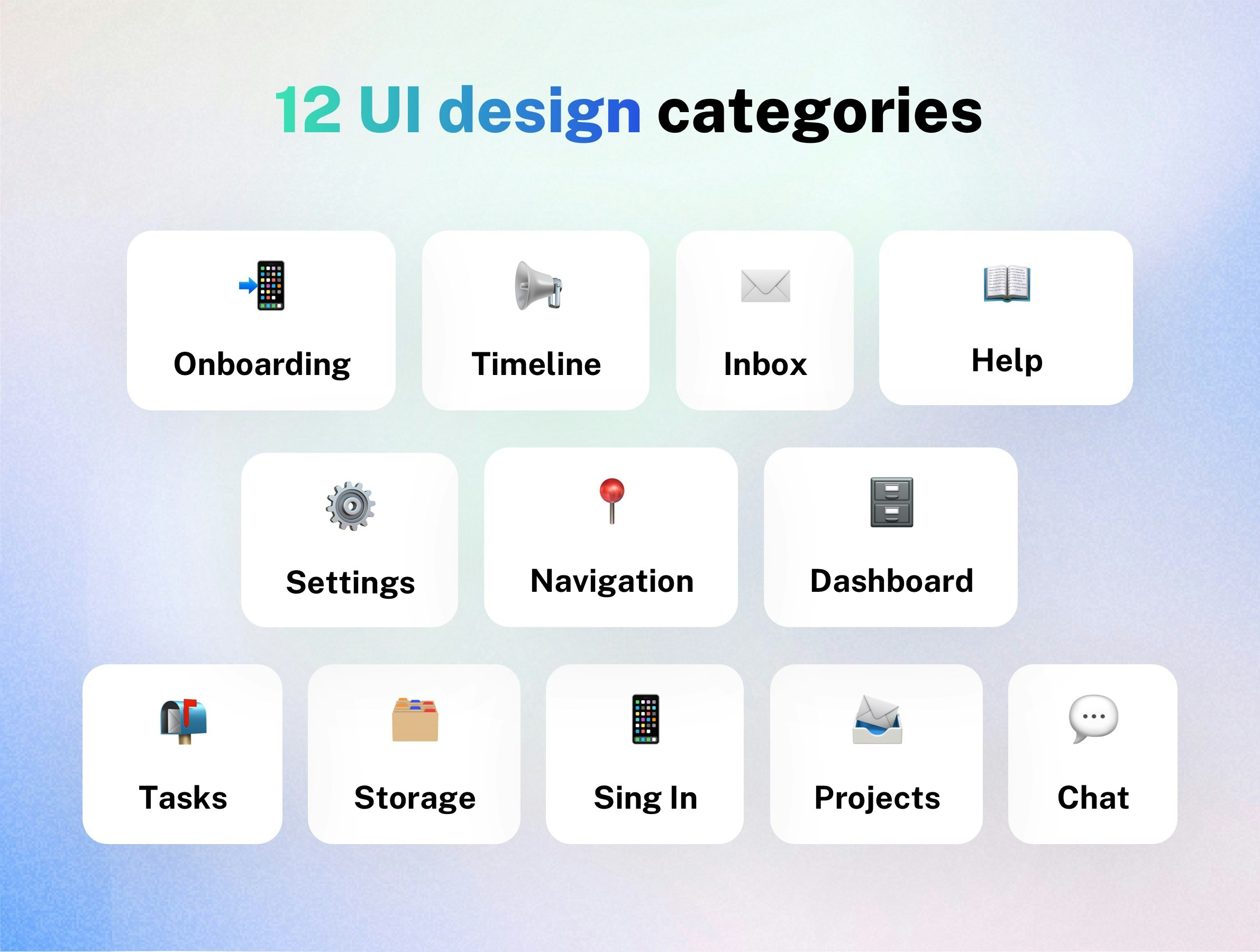 Mídia 2 de Kit de interface do usuário móvel Tasksy