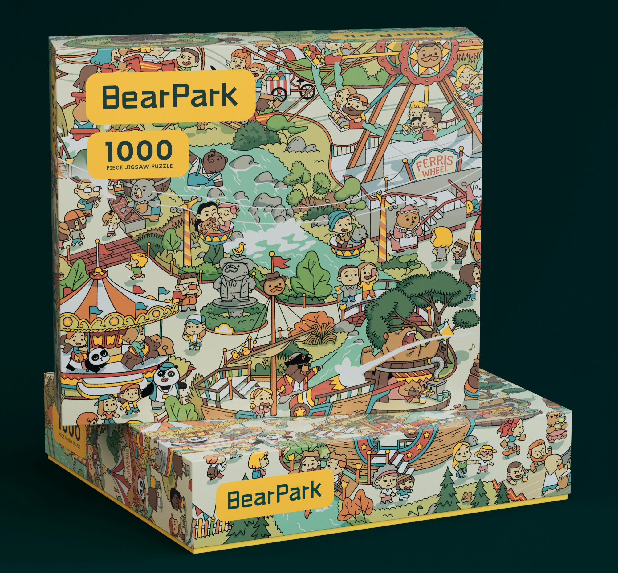 Média Ours - Découvrez une aventure de puzzle d'animaux sur le thème des ours de 1000 pièces 1
