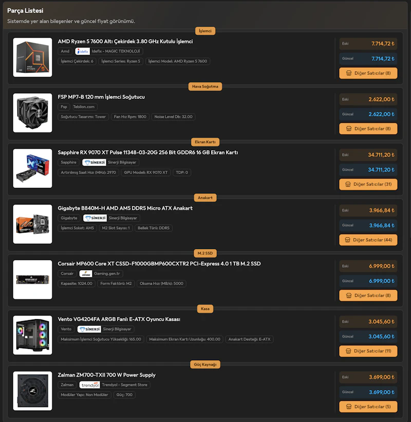 PartPiper - PC Building & Price Tracking screenshot 3