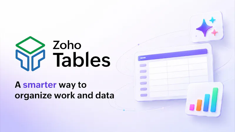 Zoho Tables screenshot 1 (video preview)