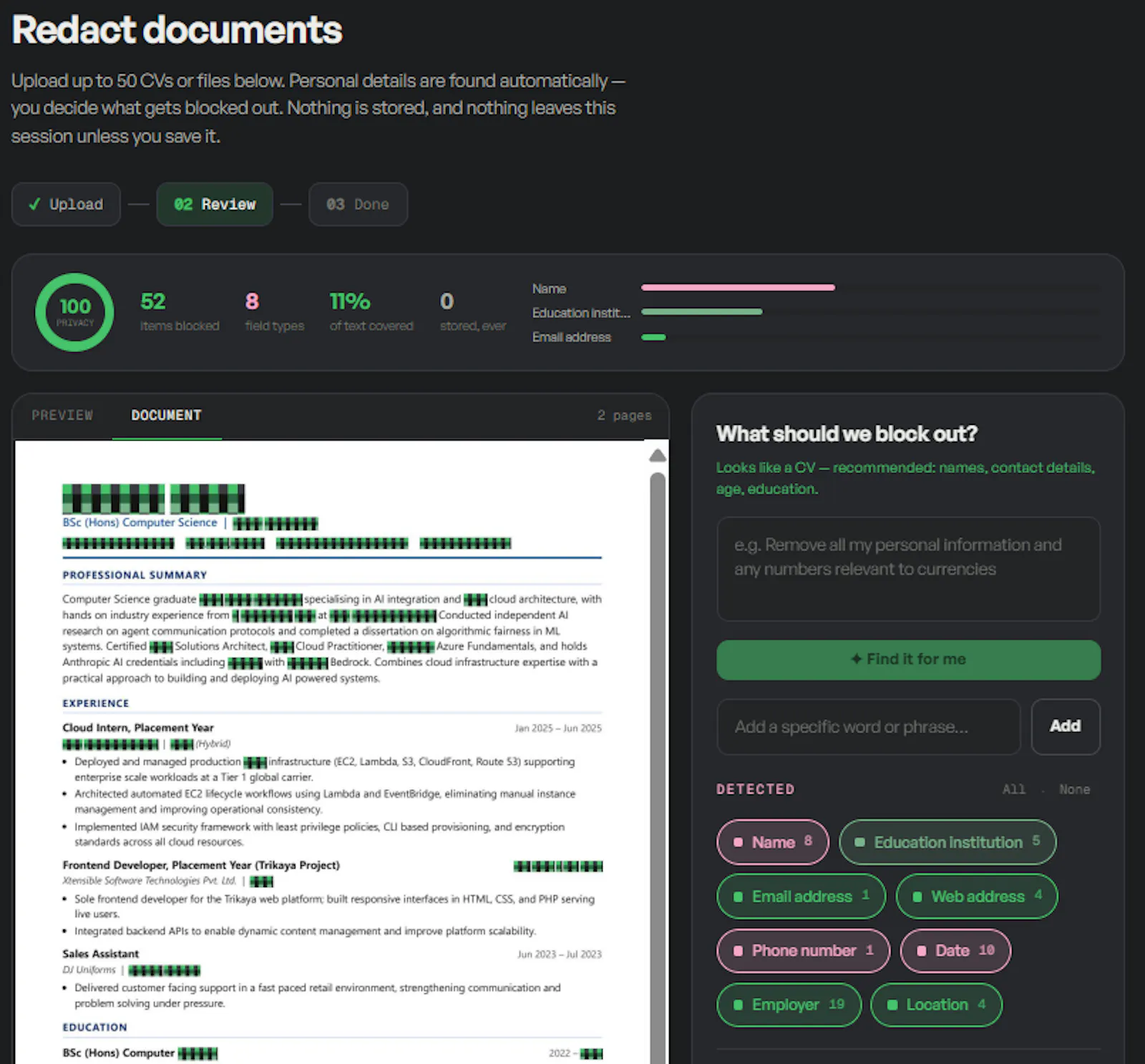 Blockout - Redact any document instantly screenshot 2