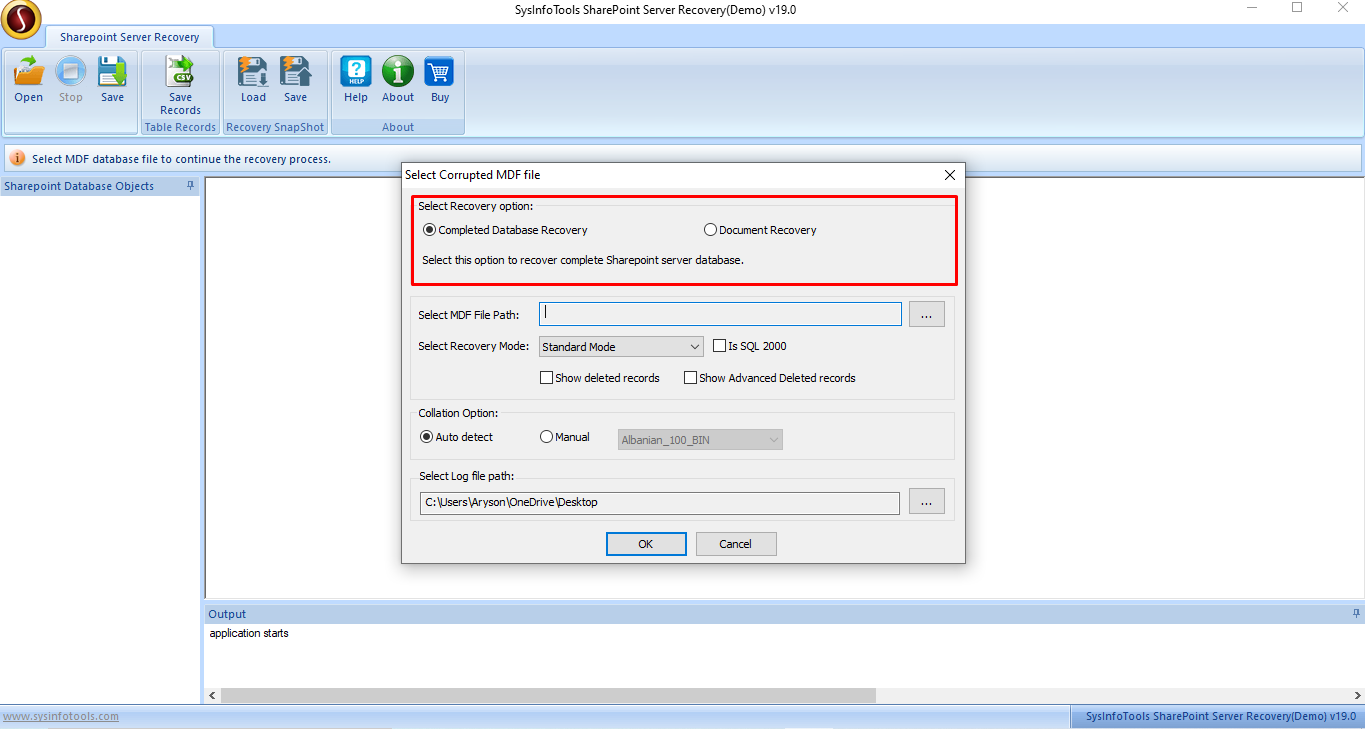 Sysinfo SharePoint Server восстановление - Решения для выполнения восстановления данных SharePoint медиа 3