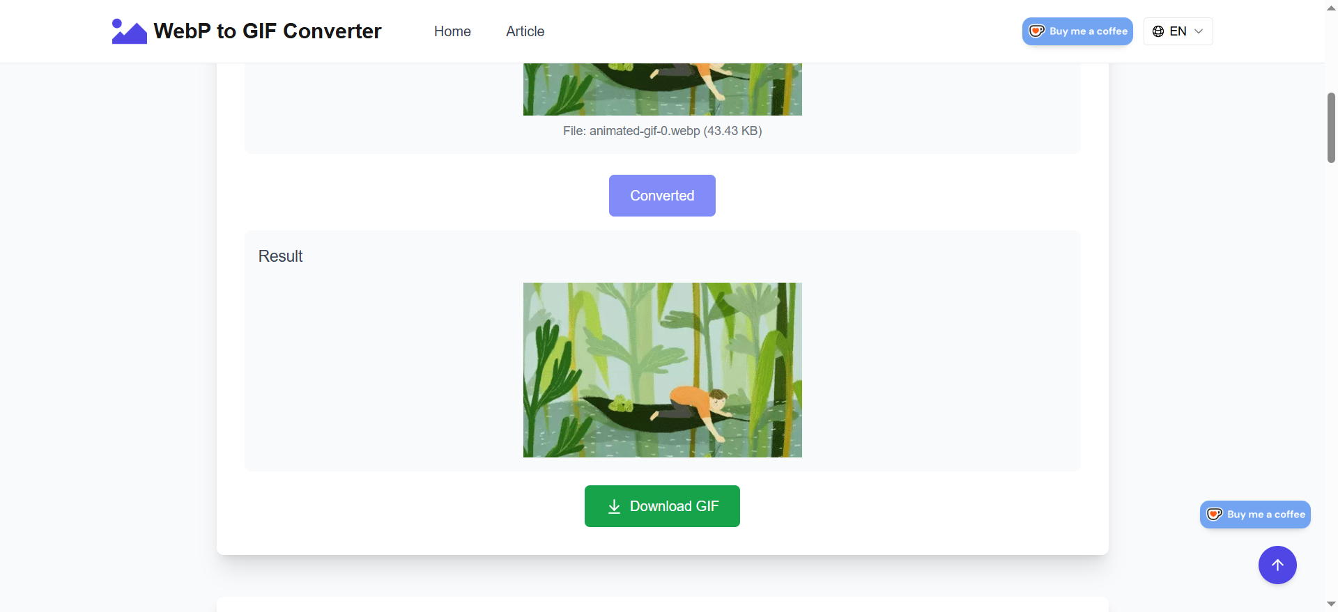 Mídia 2 de Conversor Webp para GIF