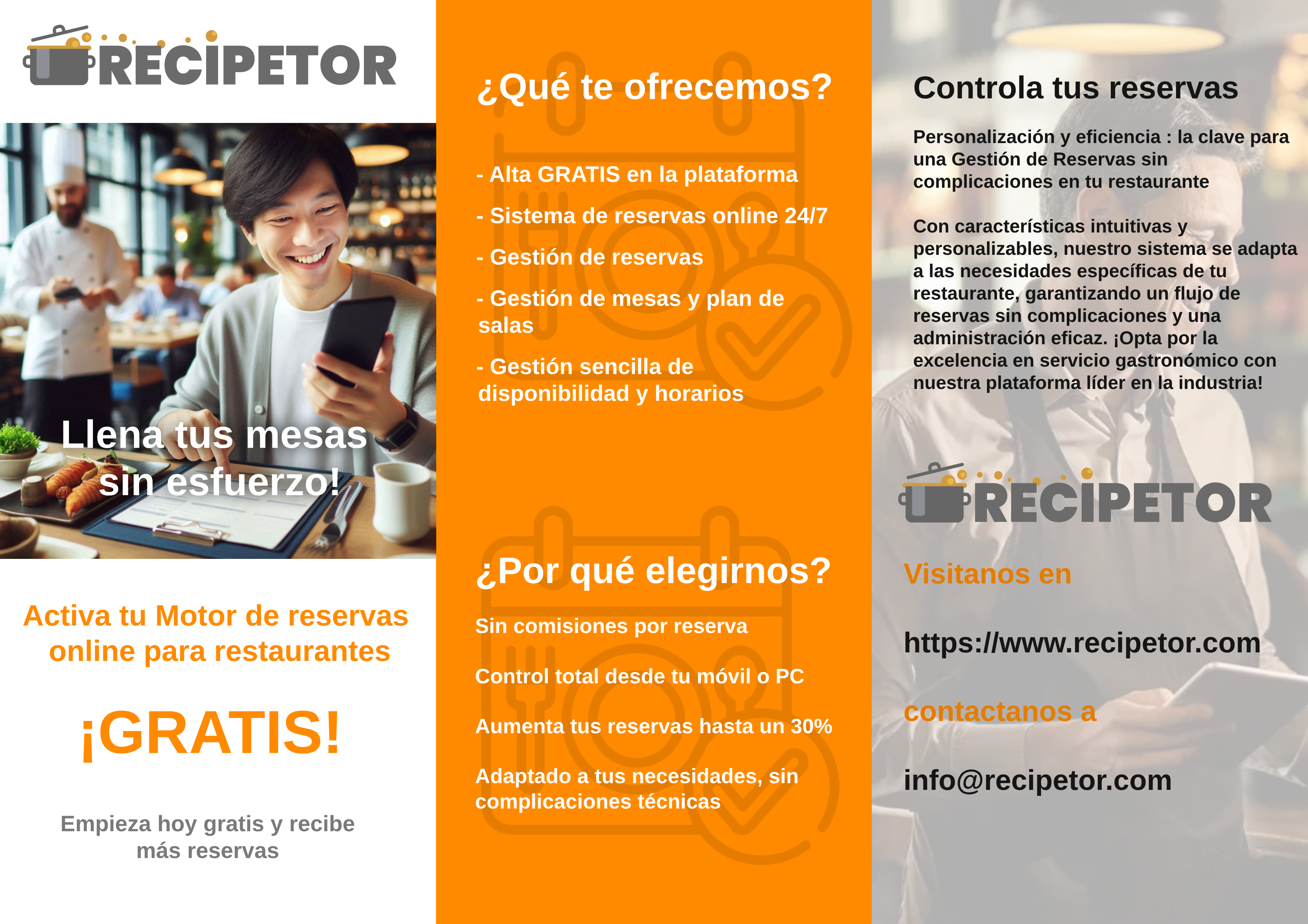 Média Bénéficiaire - Moteur de réservation gratuit pour les restaurants 2