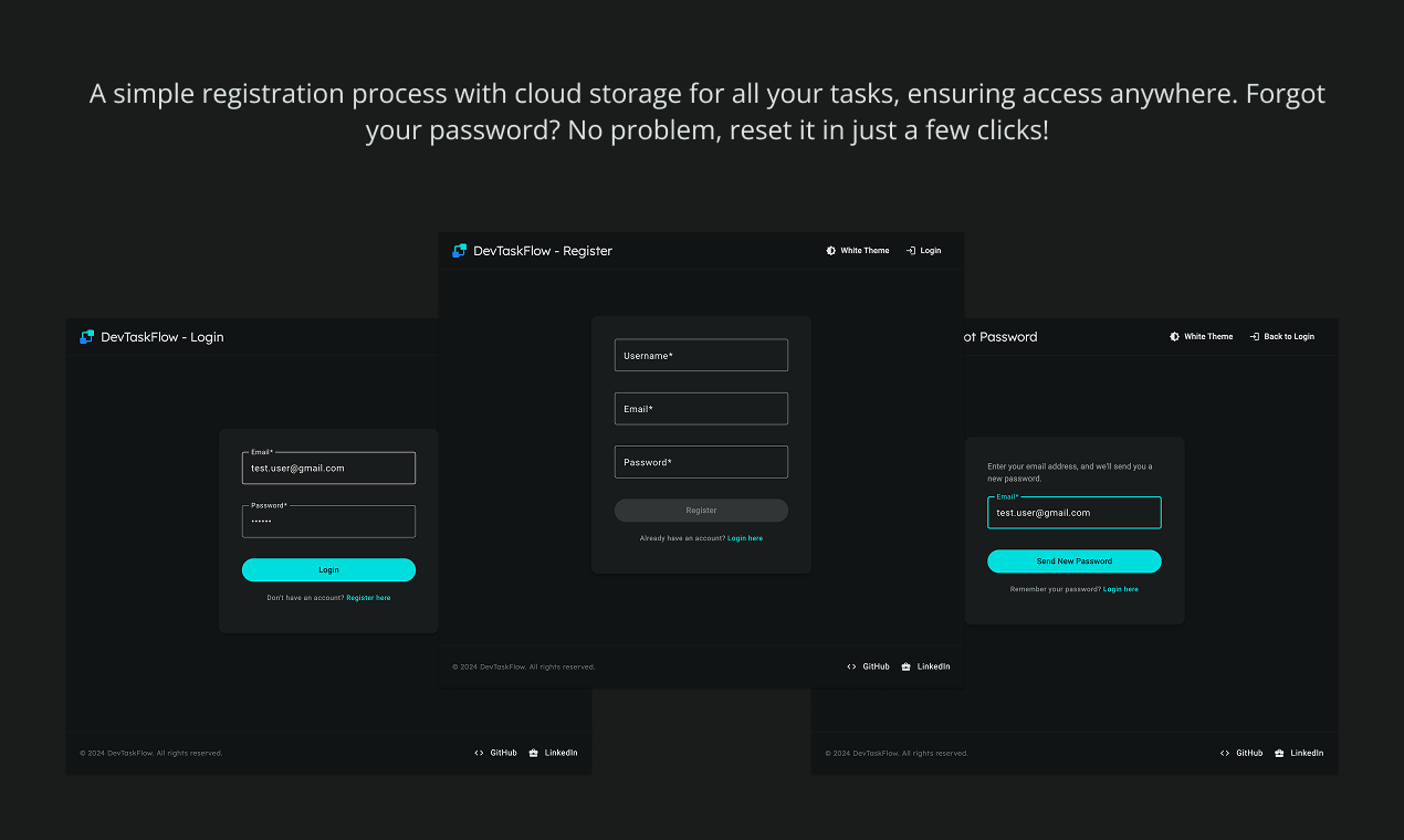 DEVTASKFLOW - 효율적인 워크 플로 추적을위한 작업 관리 앱. 미디어 2