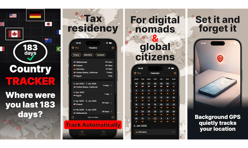 Country Days Tracker screenshot 1