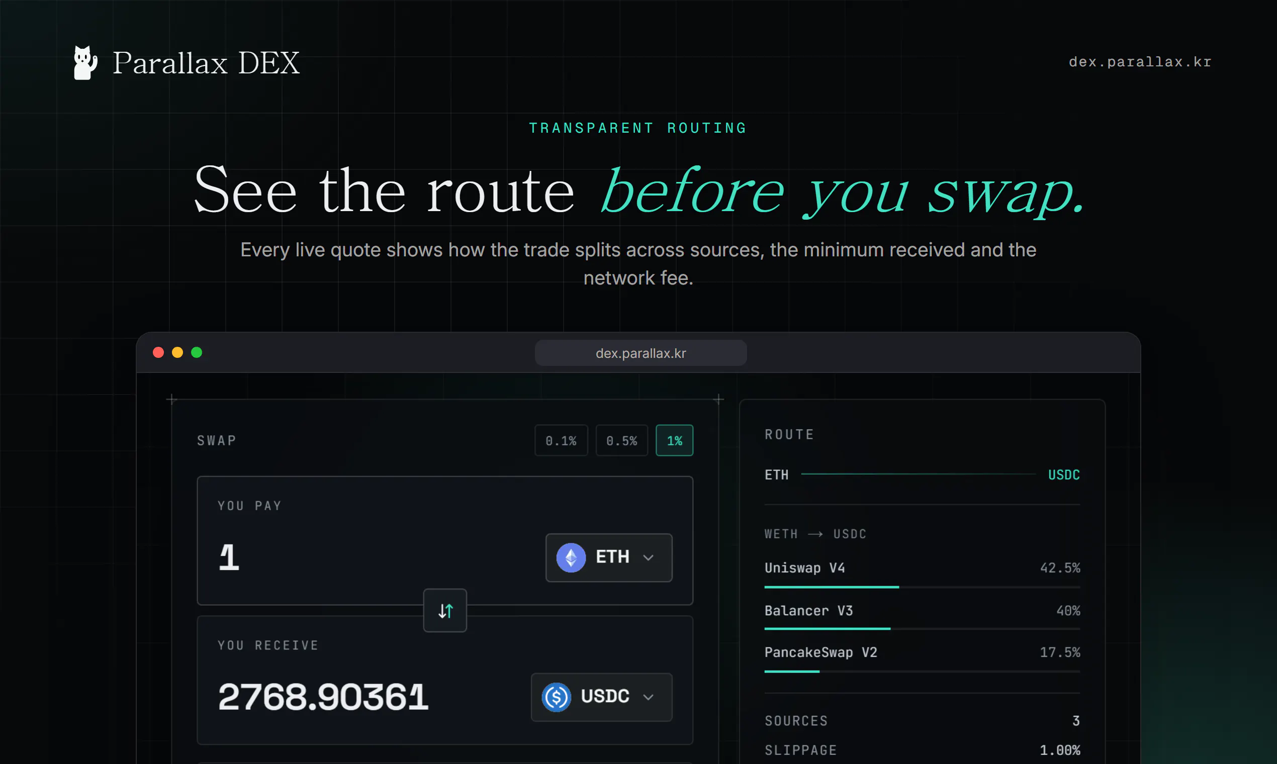 Parallax DEX gallery image