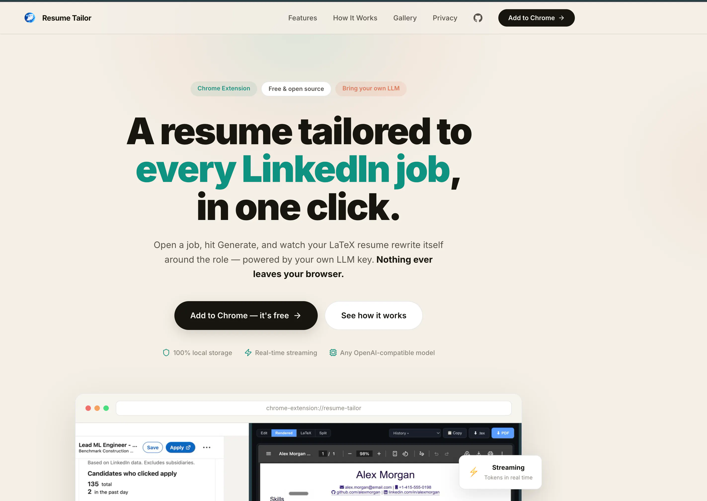 LinkedIn Resume Tailor gallery image