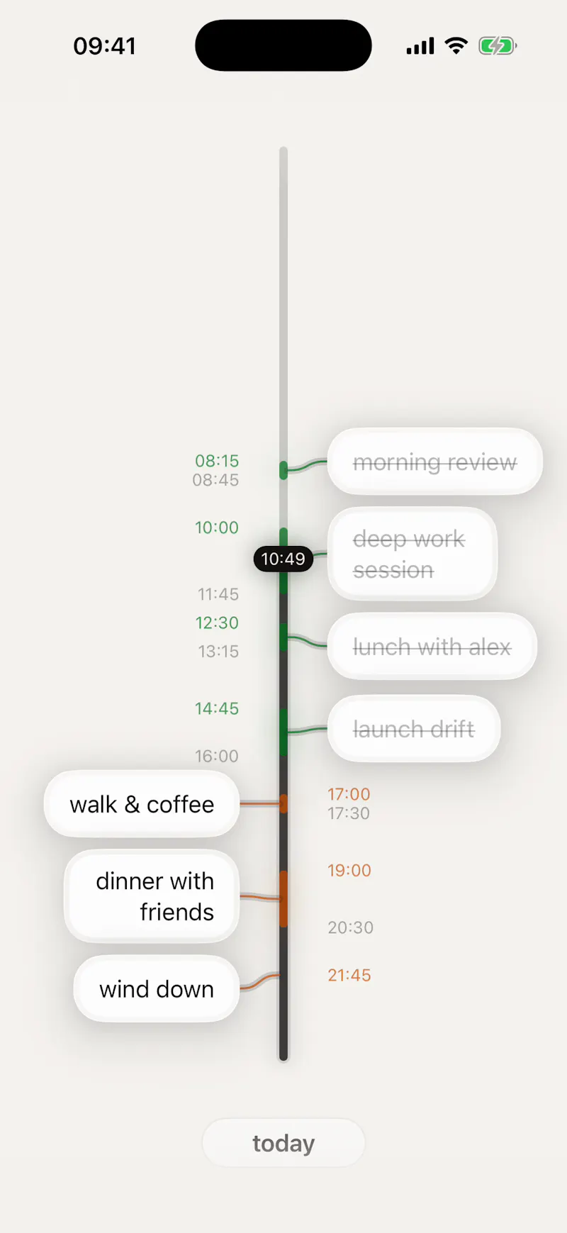 Drift: Daily Timeline screenshot 2