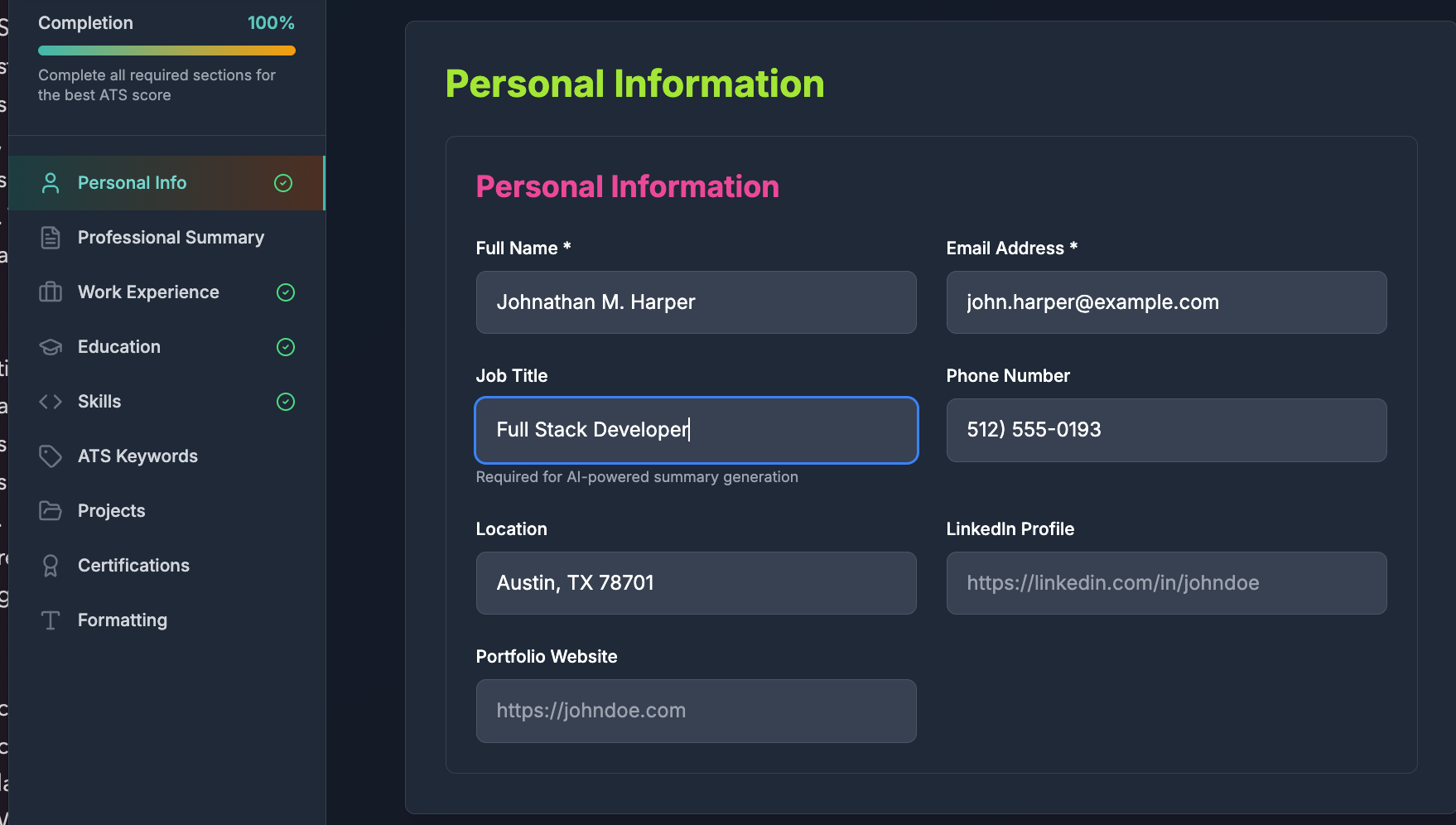Smart ATS Resume gallery image