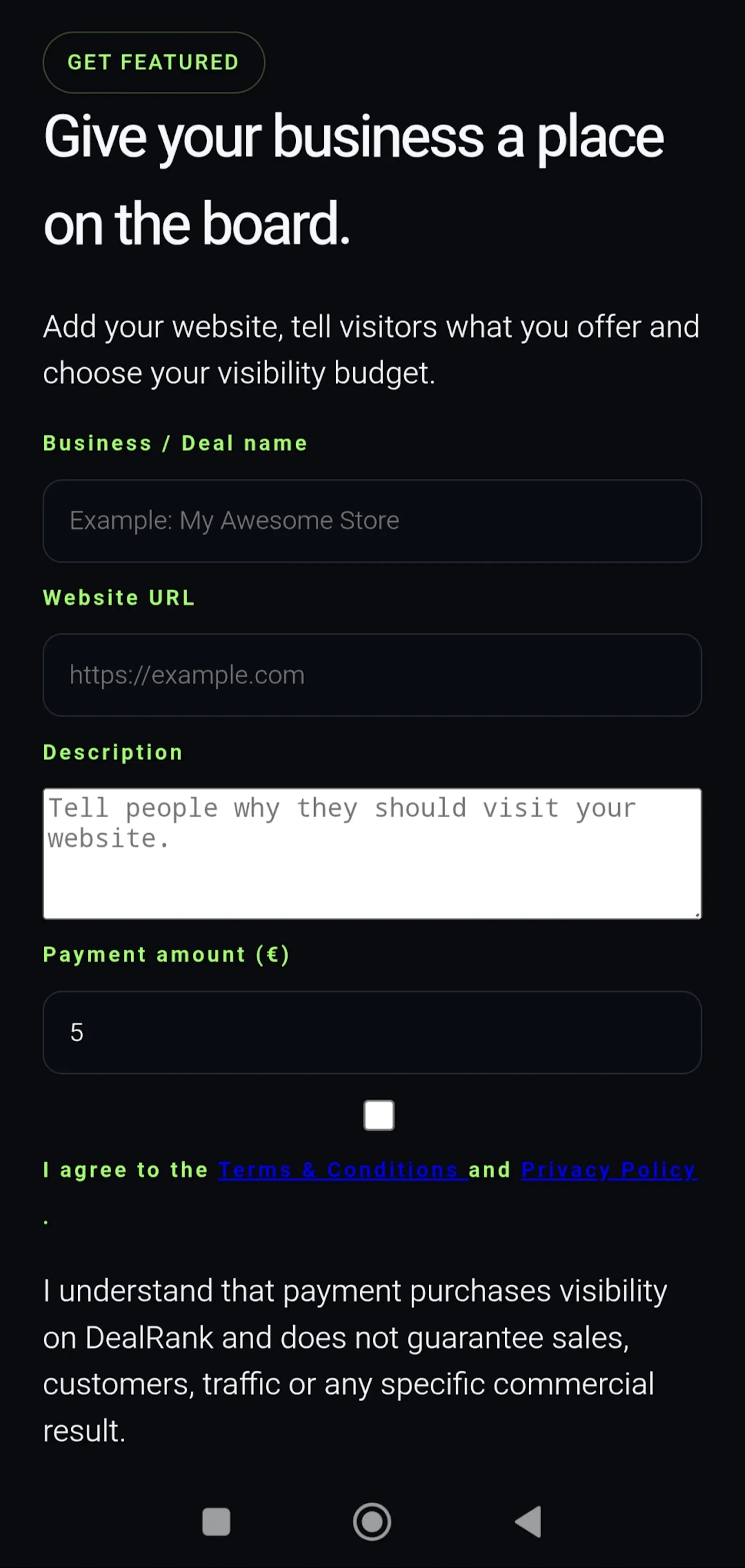 DealRank screenshot 3