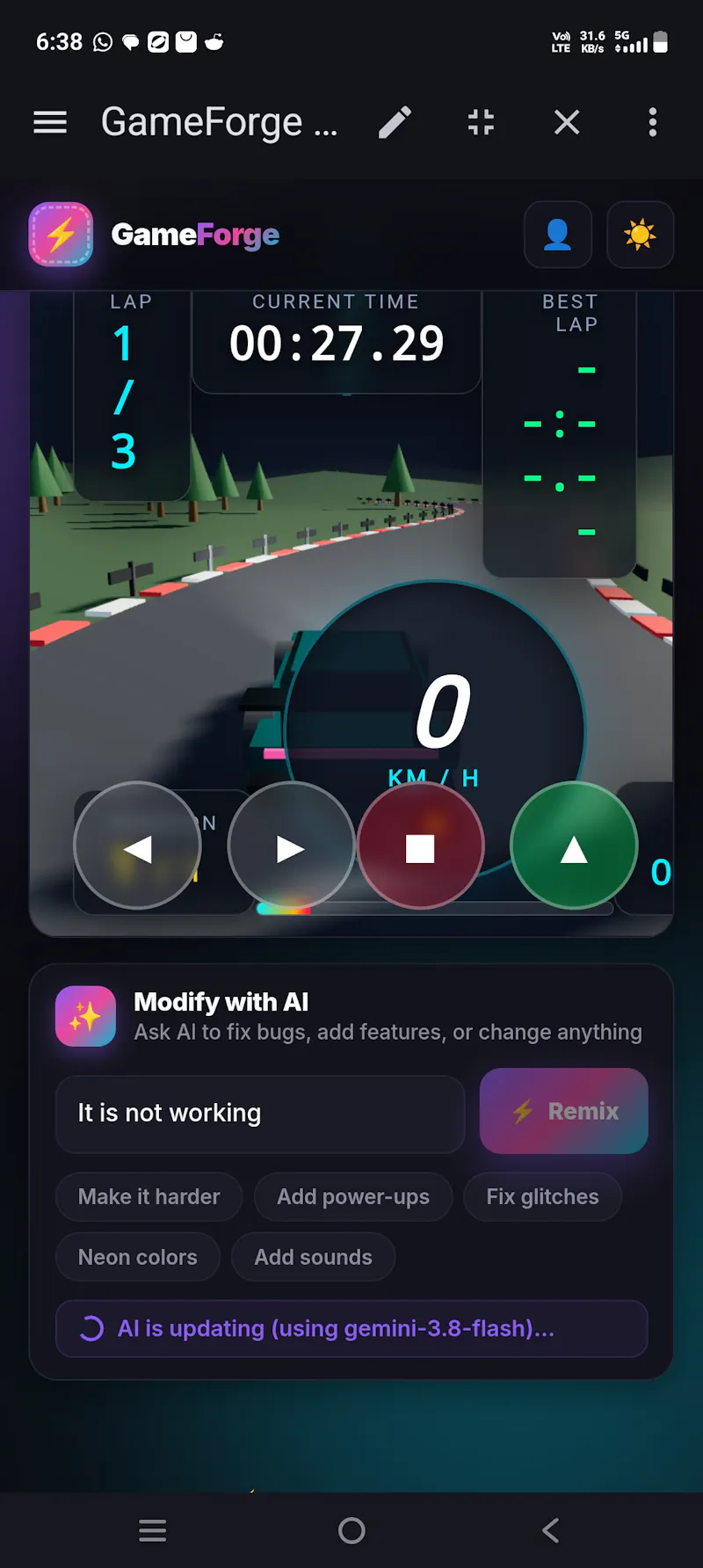GameForge — Describe. Play. Create. screenshot 7