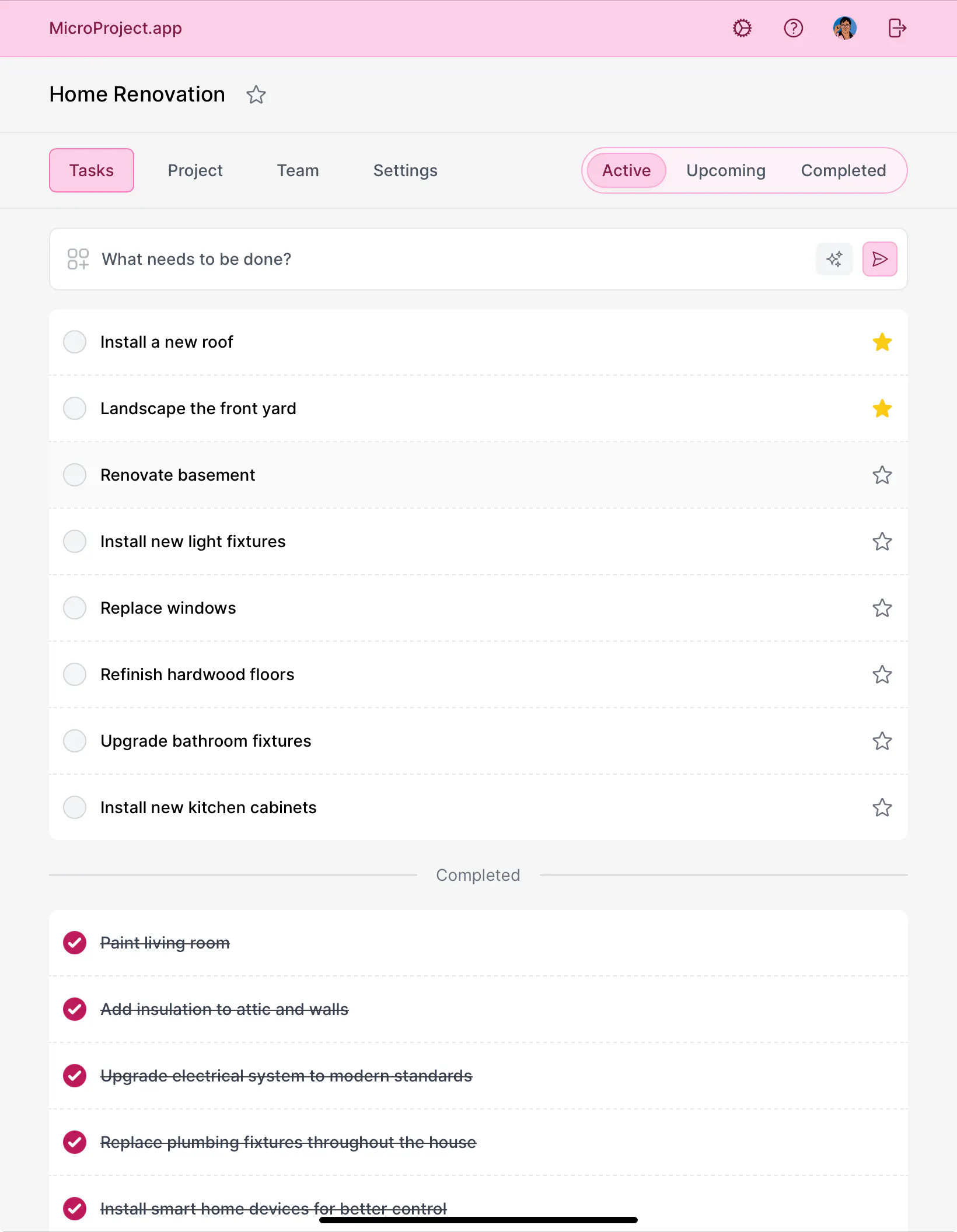 MicroProject.app gallery image