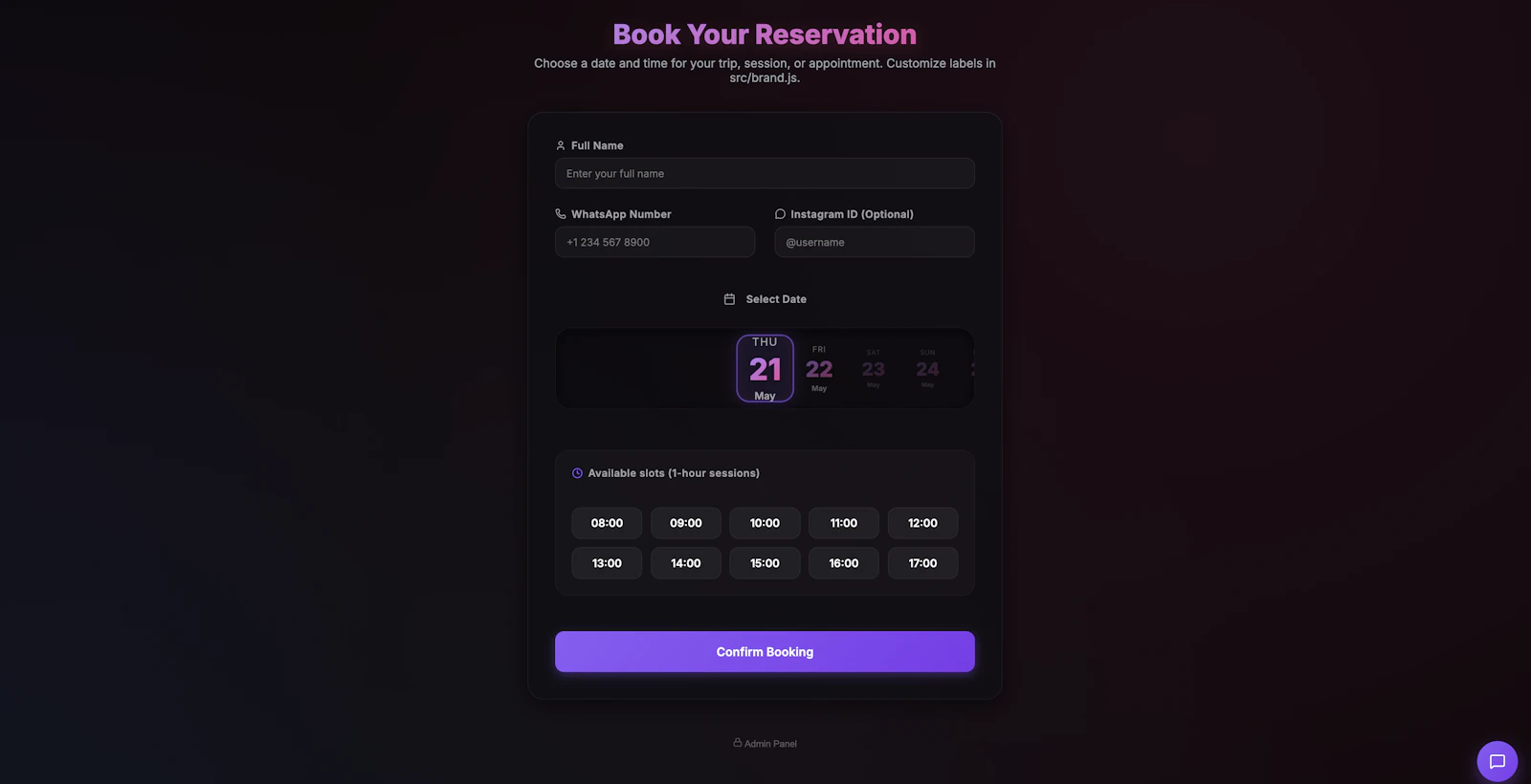 AeroBooking screenshot 1