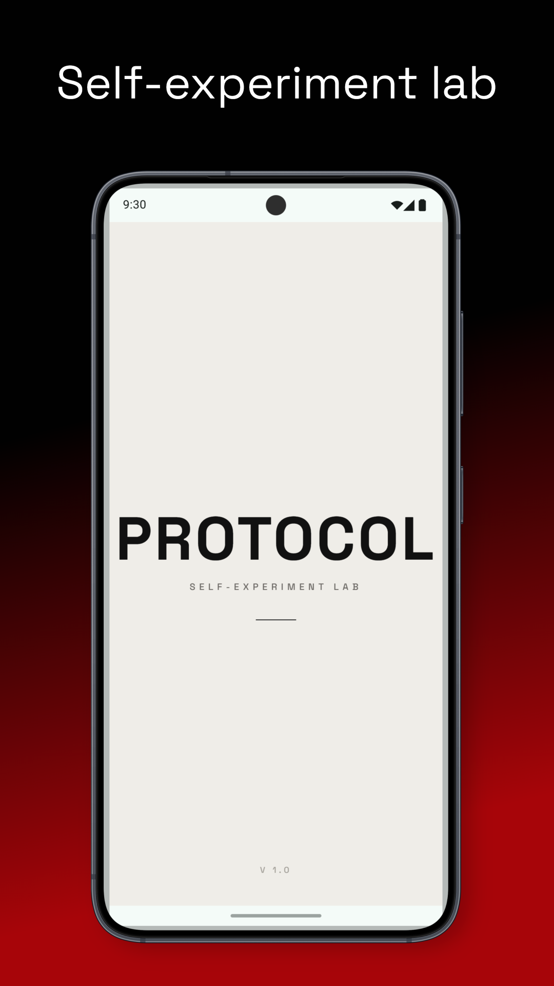 Protocol — Self Experments Lab gallery image