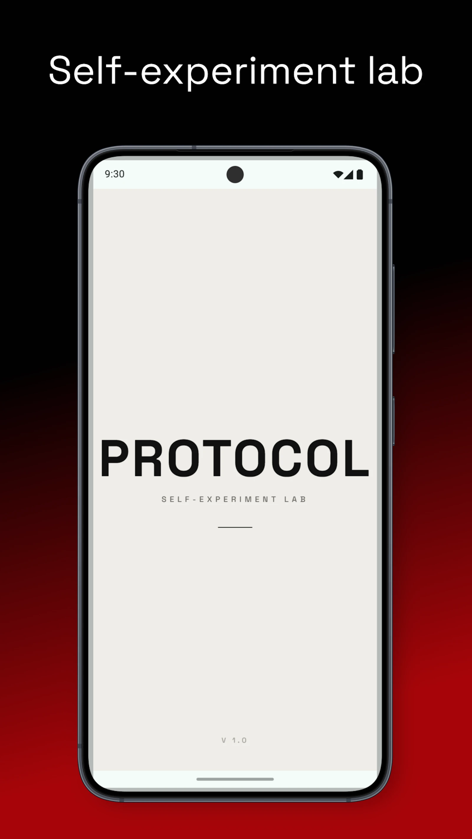 Protocol — Self Experments Lab screenshot 1