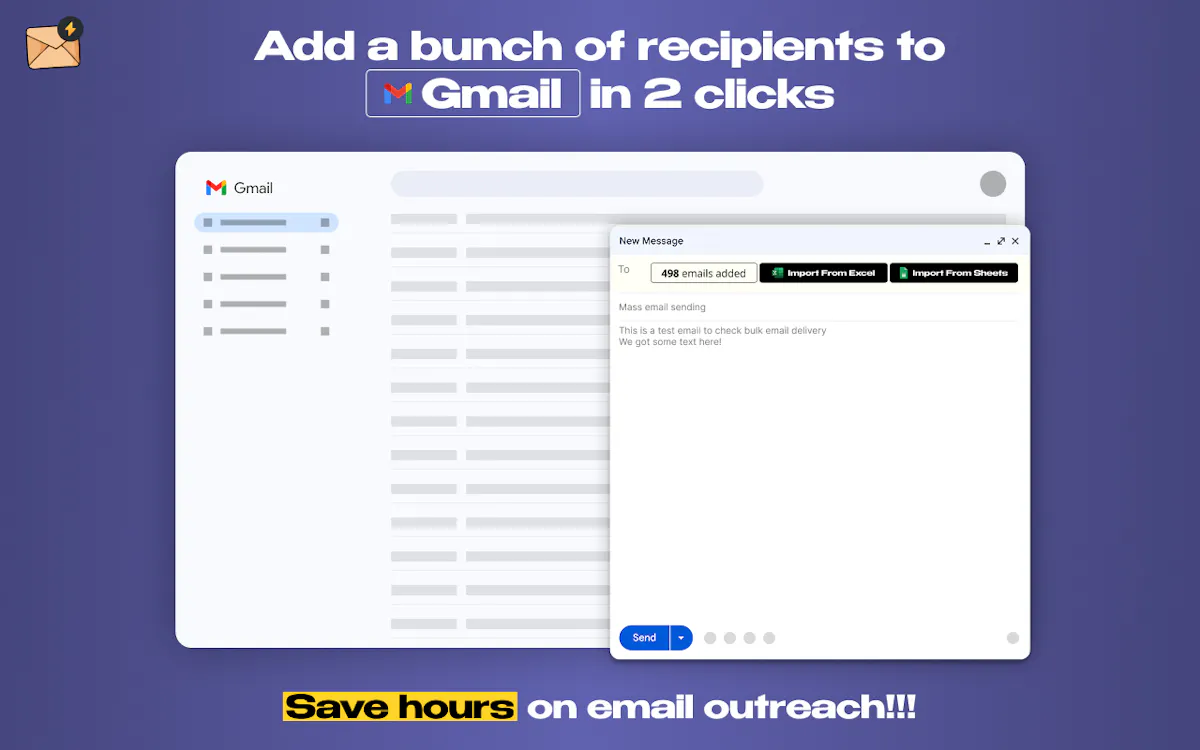 Mass Email Sender (extension for Gmail)