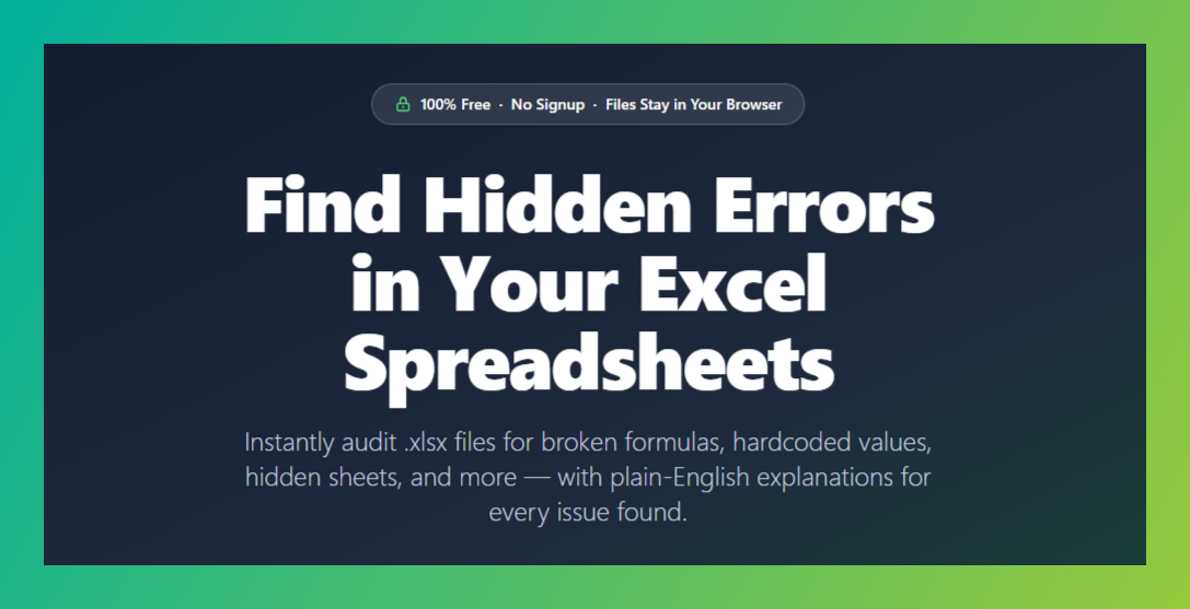 Excel Error Finder gallery image