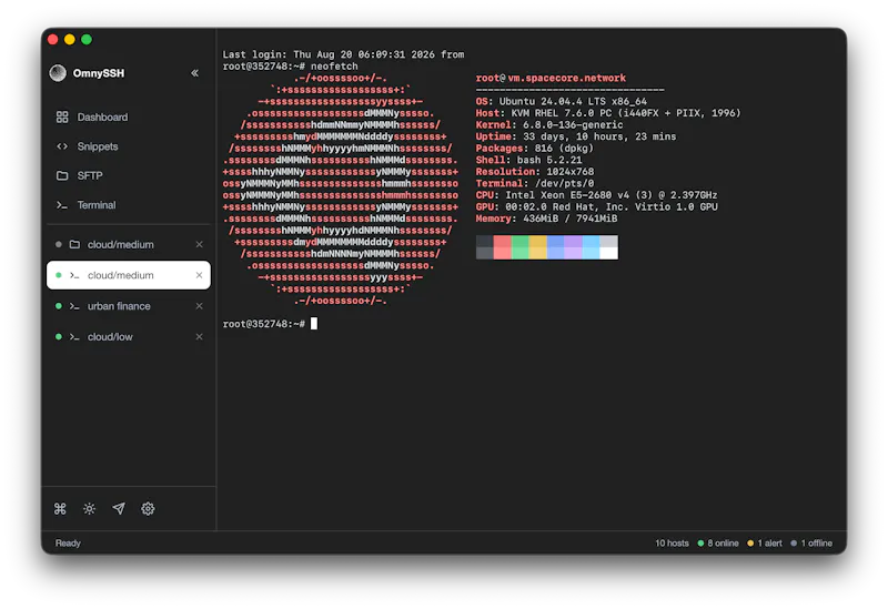 OmnySSH screenshot 2