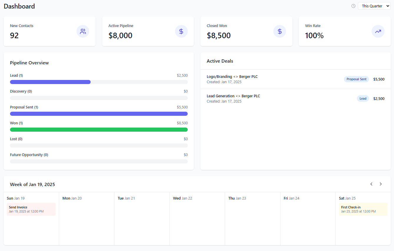 symplecrm - 프리랜서 또는 기업가로 필요한 유일한 CRM 미디어 5