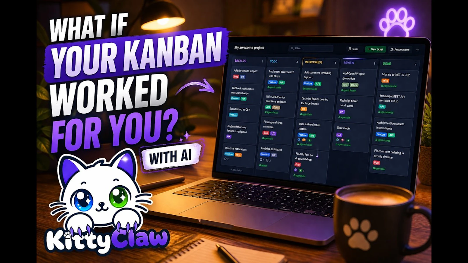 KittyClaw screenshot 1 (video preview)