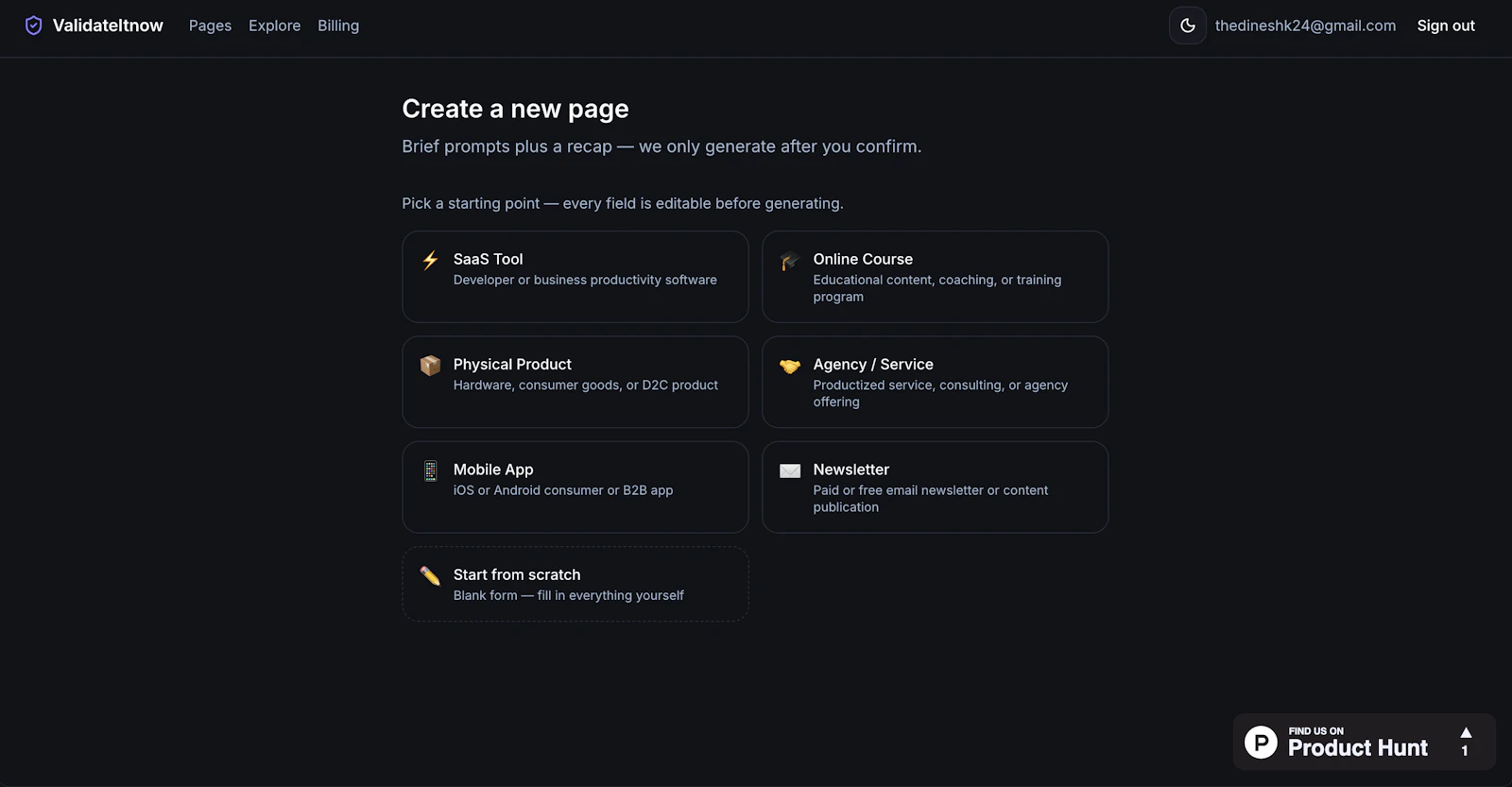 Validate your idea in 60 seconds screenshot 3